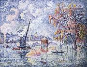 Paul Signac, flood at the pont royal